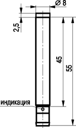 Габариты ISN GC1B-32P-2,5-LS40